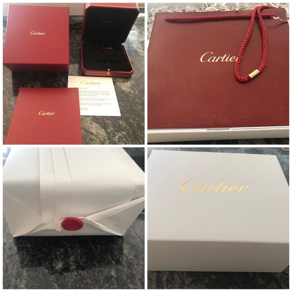 Authentic EMPTY Cartier gift wrapping set Love